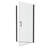 1 3/8" Adjustment,Universal Pivot Shower Door, Open Outside, With 1/4" Tempered Glass And Matted Black Finish 2472-123210437