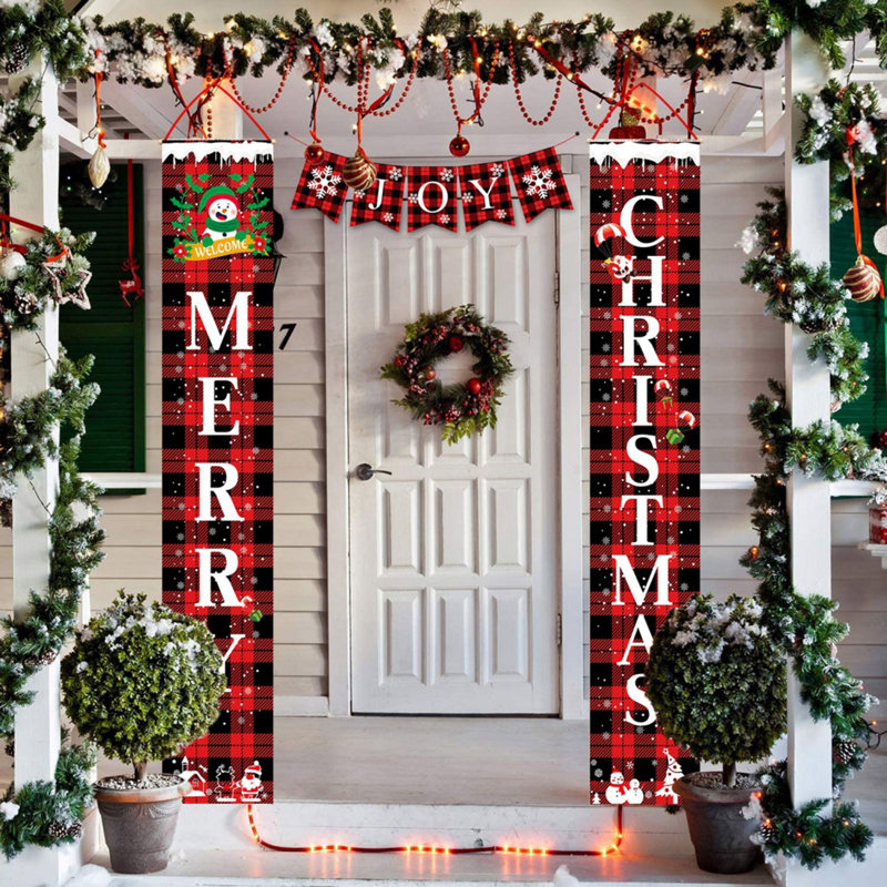 Ensemble de 3 banderoles décoratives Merry Christmas