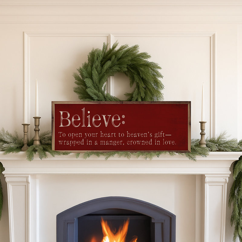 Believe Definition, 12" H x 36" W