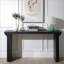 Table basse 58 po en bois d'ingénierie noir - minimaliste moderne, robuste et polyvalente pour le salon / le vestibule