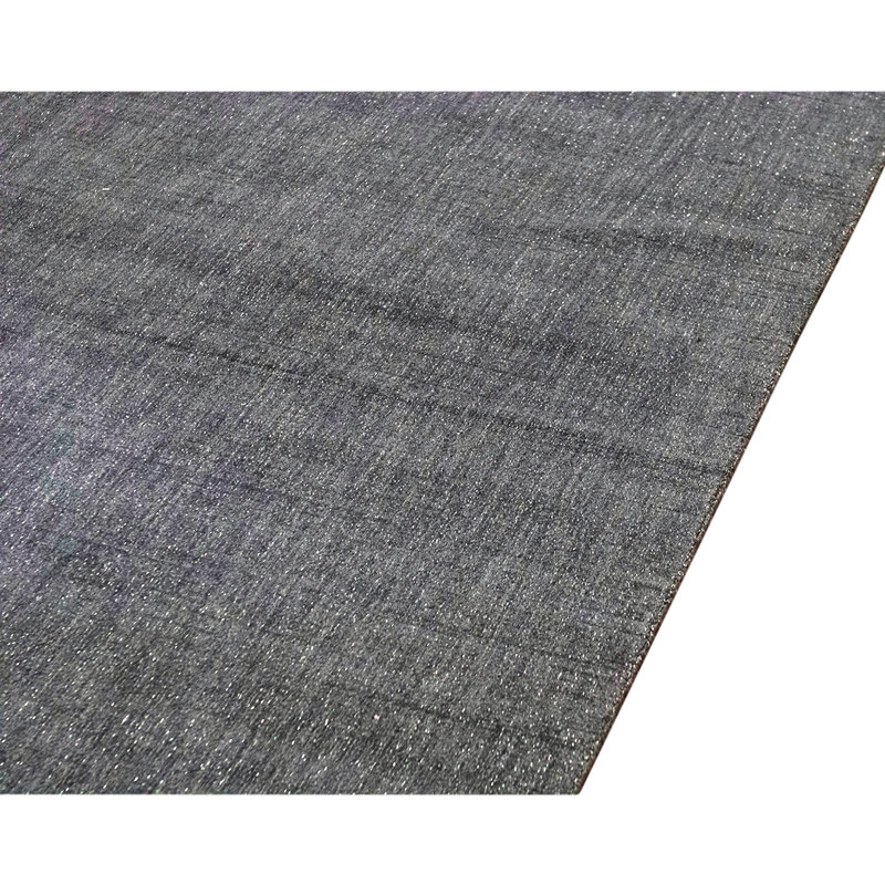 Wool Abstract Area Rug in Gray