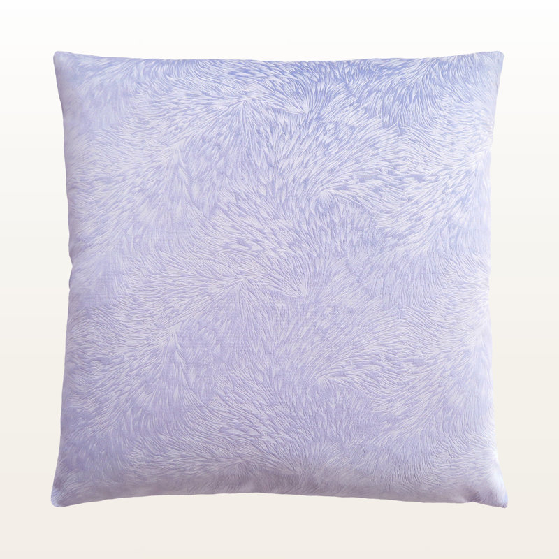 Coussin décoratif en tissu de velours mauve Lucina, H 17,75 po x l 17,75 po x P 5,85 po
