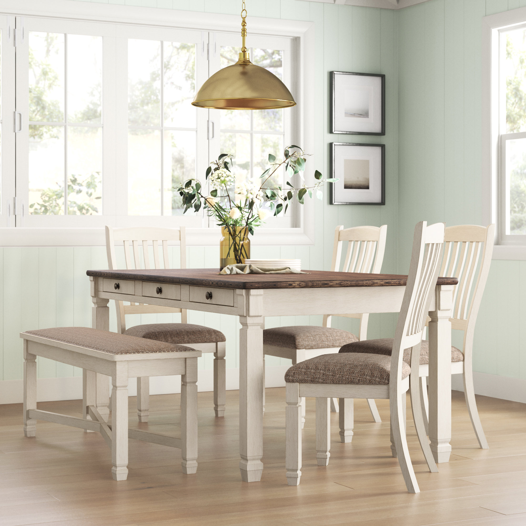 Rosalind Wheeler Chailey 6 - Piece Dining Set & Reviews | Wayfair