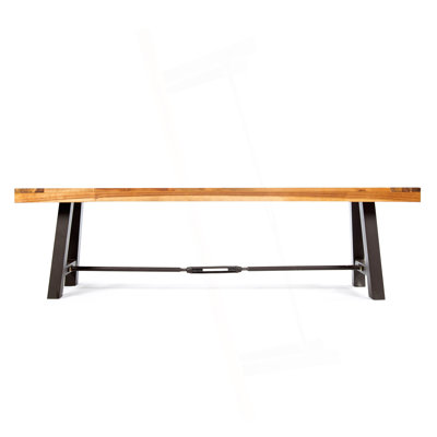 Banc de salle à manger en bois d'acacia, banc de patio sans dossier