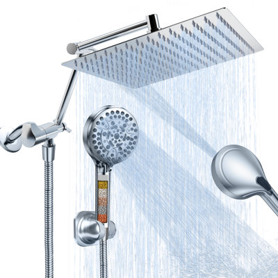 Système de douche à main à haute pression avec bras d'extension réglable