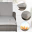 Chaise longue inclinable avec coussins 62,5 po
