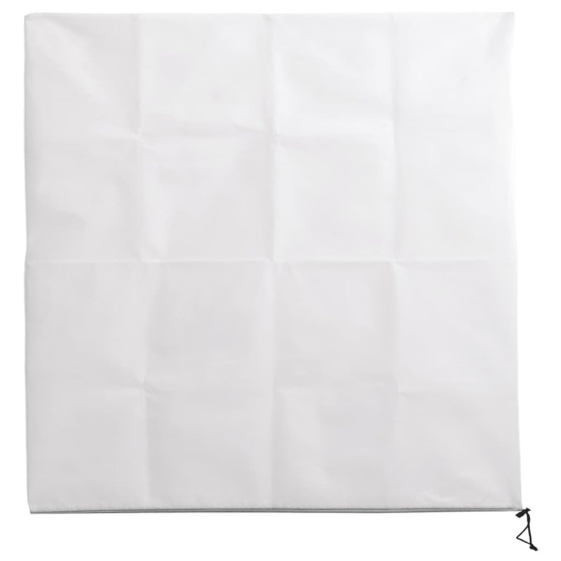 Birce Plant Fleece Cover, White