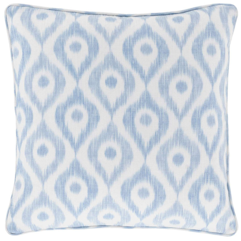 Housse de coussin décoratif intérieur / extérieur rose Indie, Bleu