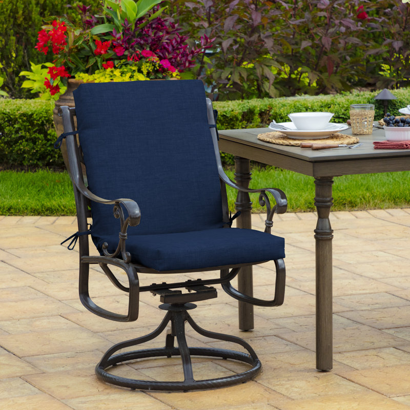 ARDEN Outdoor Lounge Chair 3.5" Cushion, 3.5" H x 18" W x 16.5" D, Sapphire Leala