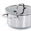 Batterie de cuisine en acier inoxydable 18/10 BergHOFF DiNA Helix 5 pièces, couvercles en verre