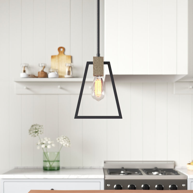 Luminaire suspendu géométrique à 1 lumière Esmeralda