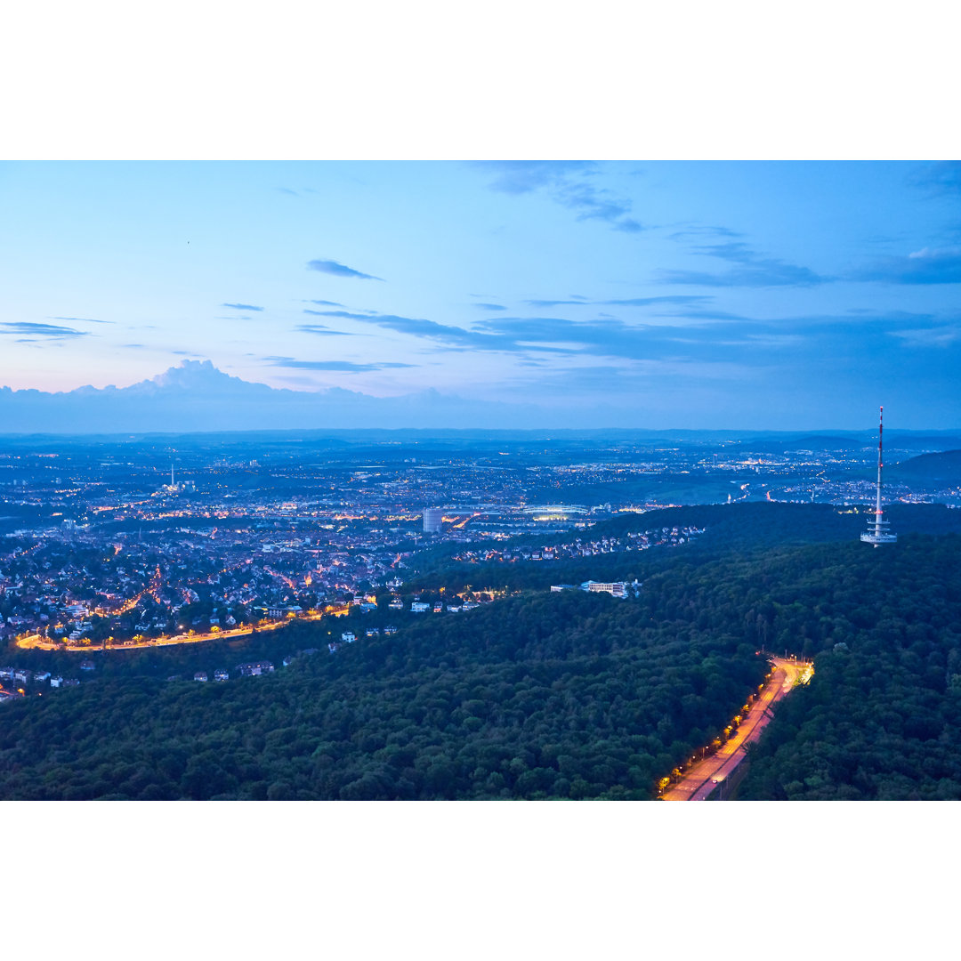 Stuttgart Stadt in Deutschland - Drucken