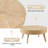Jodeane Solid Wood Coffee Table-1350210672