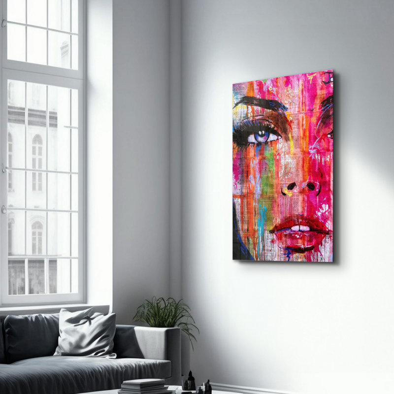 Elegant Tempered Glass Wall Art Painting, 18.1 x 28.3 inches | 100% Tempered Glass, Thickness: 0.16 inches | UV Printed for Vibrant Colors & Durability | Perfect for Home Decor & Modern Aesthetics