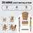 2-Person 26'' Outdoor Tall Adirondack Chairs With Table-1366476274