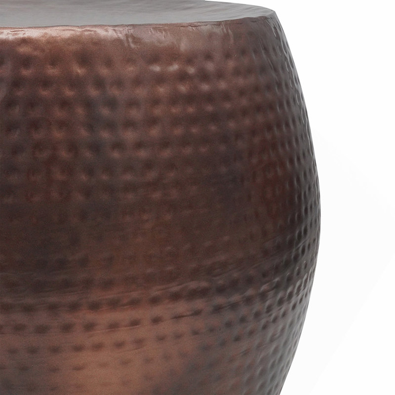 D19.5x16" Nuria Hammered Accent Table