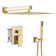 12" Rain Shower System with Handheld Spray Shower, Wall-Mounted, Dual Function