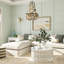Metal and Draped Oyster Shell Chandelier