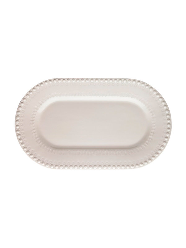 Fantasy Earthenware Platter, Sandy Gray