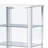 5-shelf Display Curio Cabinet with LED Lighting White