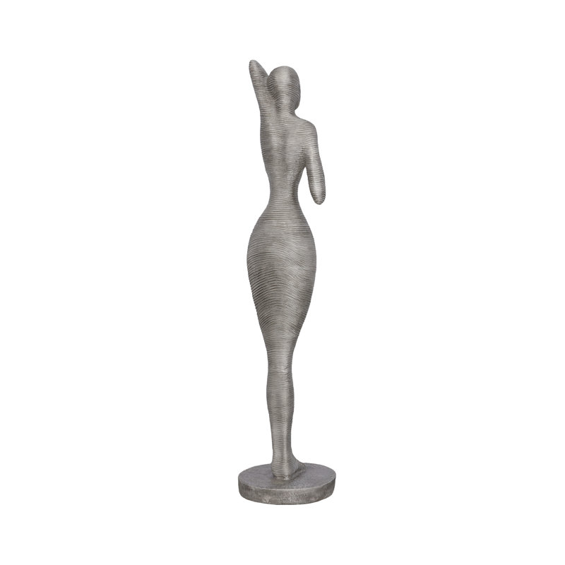 Admiring Standing Statue, Aluminum