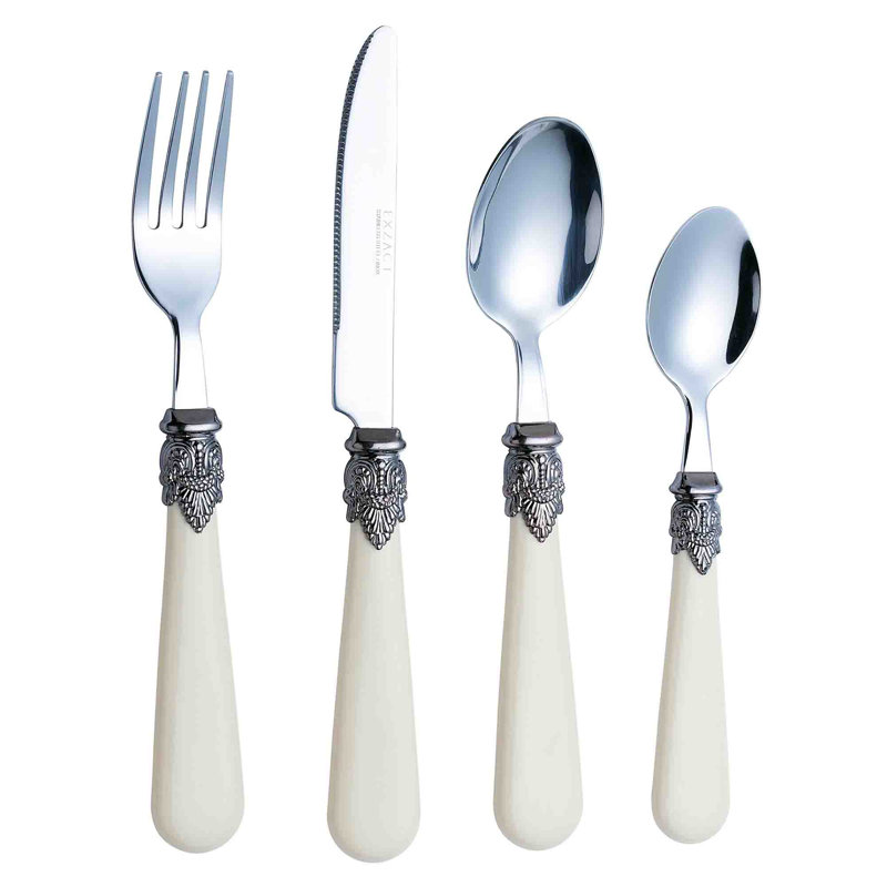 Astoria Grand Knutsen 24 Piece Stainless Steel Cutlery Set , Service for 6