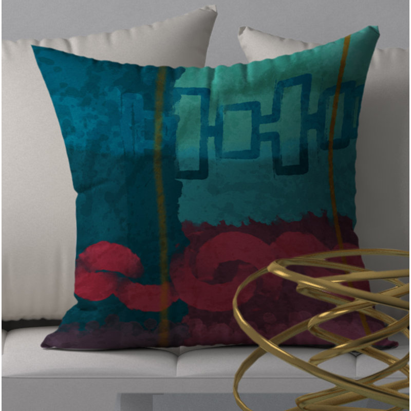 Magnifique housse de coussin carrée distinctive, 24" X 24"