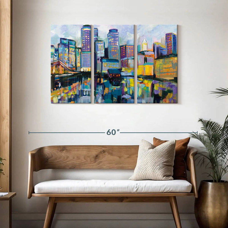 Sireci Boston Harbor, 28" H x 45" W
