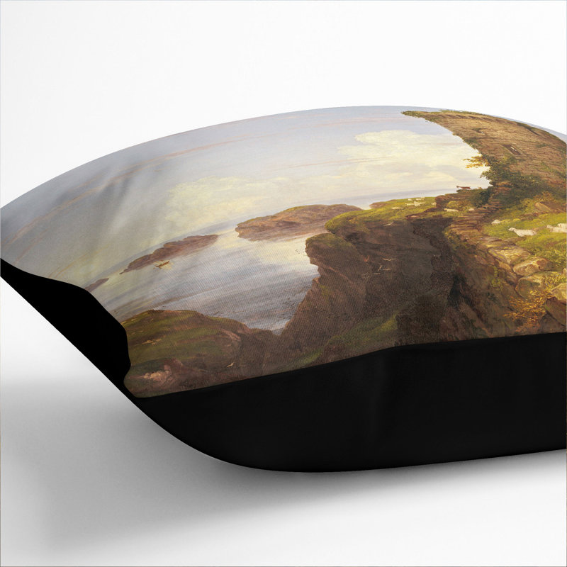 Square Cushion, 40cm H x 40cm W x 15cm D, Black