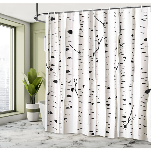 East Urban Home Shower Curtain with Hooks Included & Reviews | Wayfair