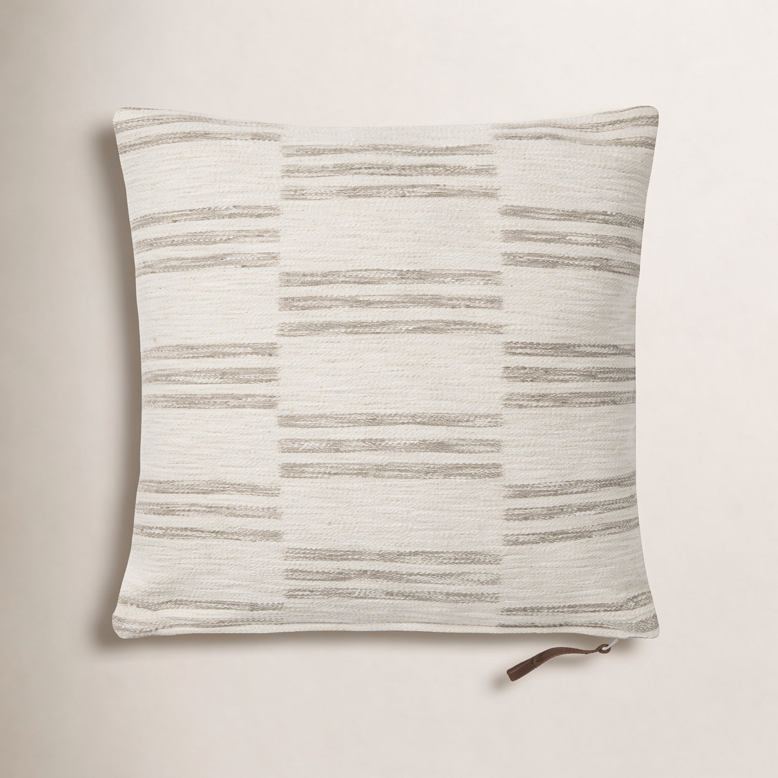 Amber Lewis x Loloi Jay Ivory / Sand Pillow, Polyester/Polyfill