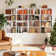 Fellsburg 6-Tier Bookshelf Set, 2-Pciece 70 Inch Tall Bookcase with Barn Door, Freestanding Wood Storage Shelf Display Shelf