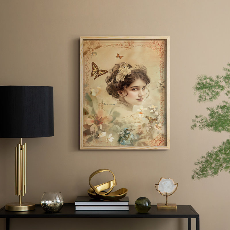 Reproduction encadrée WOMEN Series CECLxxxix - bois massif, H 30 po x l 24 po