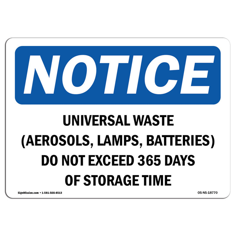 Enseigne universelle en aluminium 18 x 24 Universal