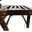 Lit de jour d'extérieur en bois avec coussins et coussins lavables - extensible et polyvalent, tissus de patio brun et gris, structure, brun / gris