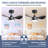24" Small  Ceiling Fan with Light remote control ,Modern Low Profile black Ceiling Fan, 6-Speeds Quiet Reversible DC motor  for Bedroom,Kitchen-539811813