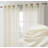Linen Semi-Sheer Grommet Curtain Panels-1622484149-1622484151