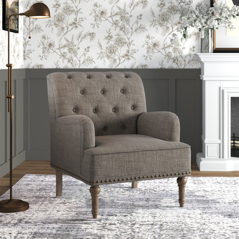 Fauteuil Wilkey, Mélange de polyester gris anthracite