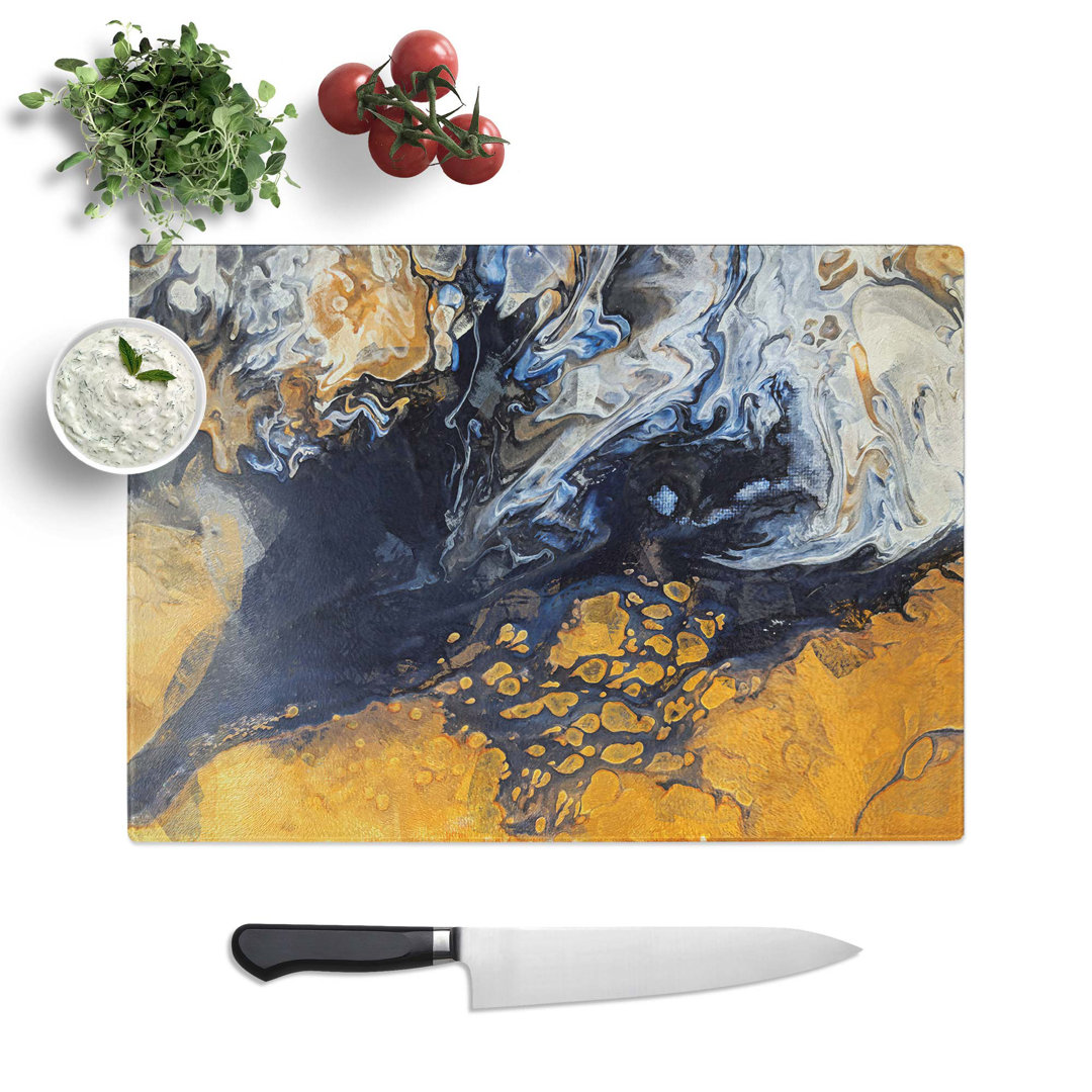 Glass Heart For Life in Abstract Chopping Board