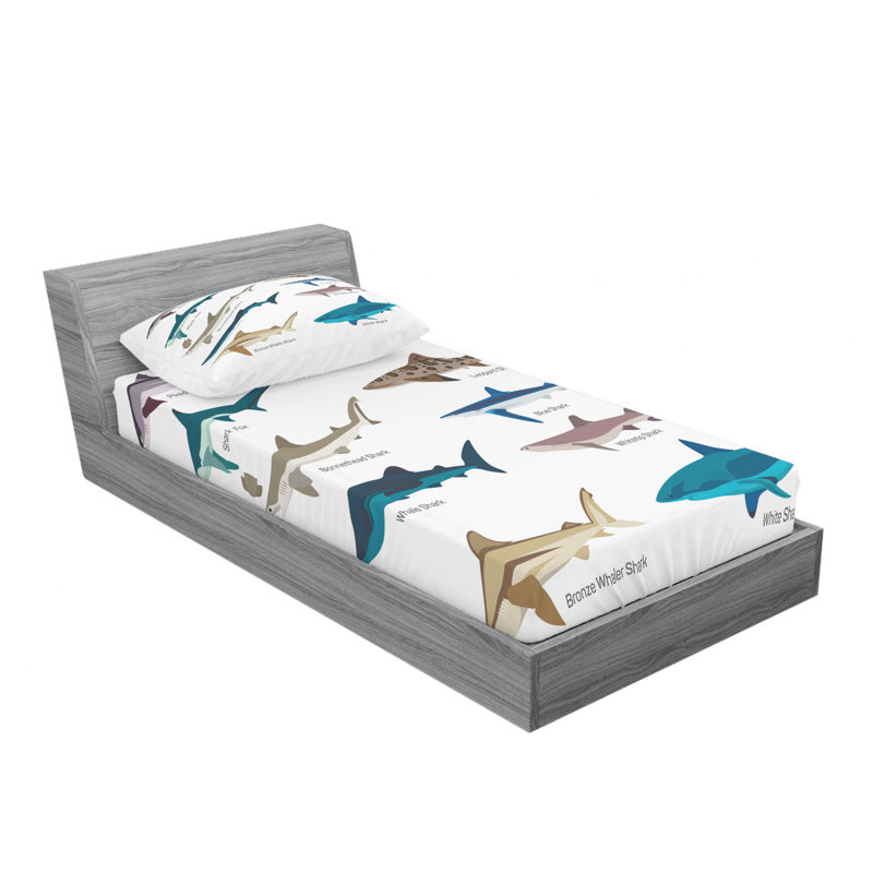 Microfiber Sheet Set, Twin Sheet Set with Fitted Sheet