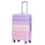20 po / 24 po / 28 po 3 pièces / ensemble dans une valise à roulettes pivotantes pour PC, valise de transport, avec dégradé de couleurs et serrure à combinaison-130603704