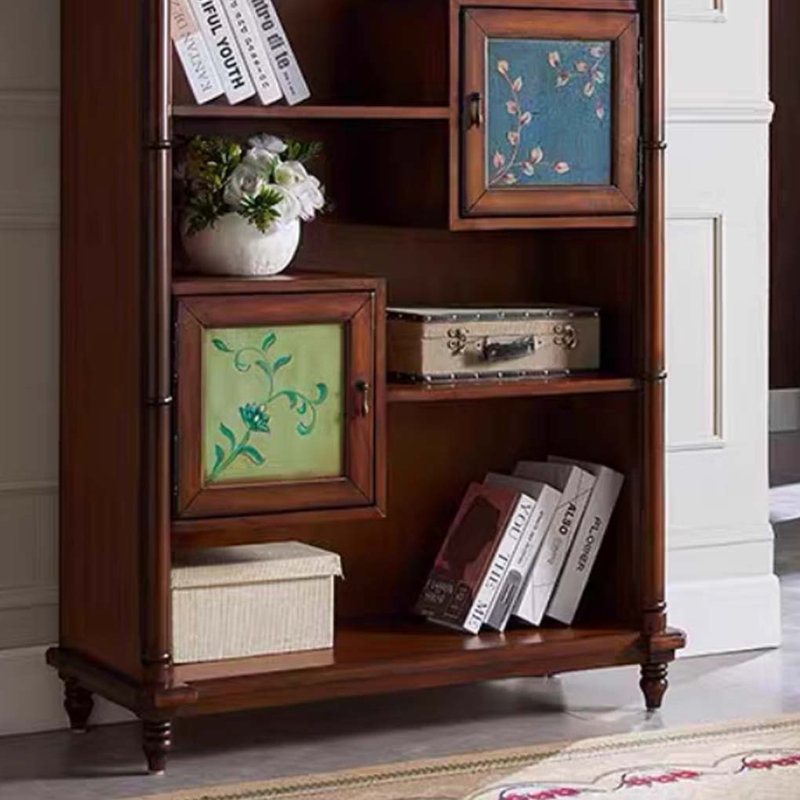 Painted solid wood bookcase