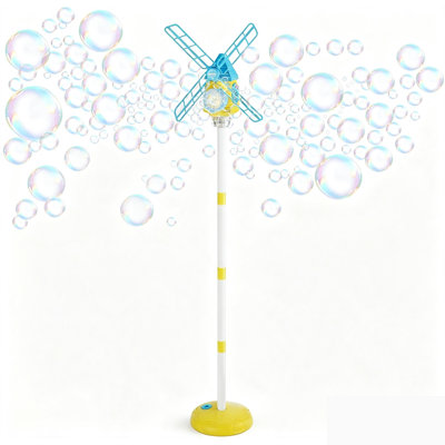 Windmill Bubble Machine for Kids with Light & Music