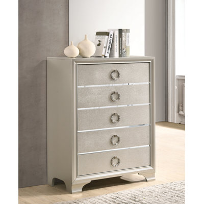 Andrea 33.5'' W 5 - Drawer Dresser