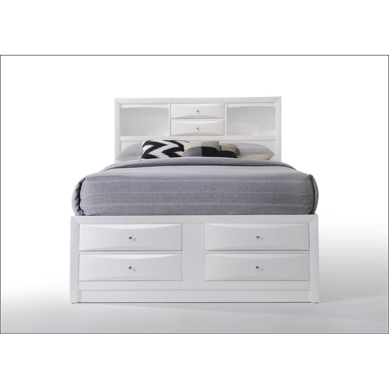 Grand lit, Grand lit, Noyer, Bois massif / bois manufacturé