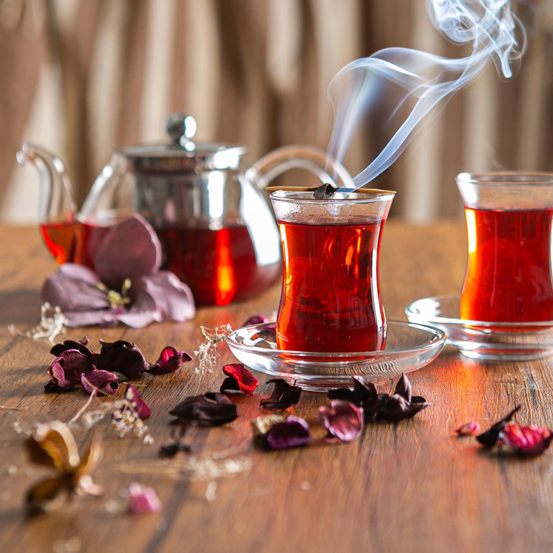 LAV - Klasik Dimpled Glass Tea Cup - 115ml