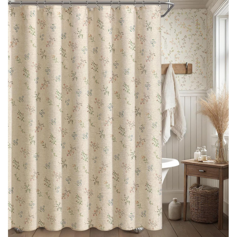 Rideau de douche 72Wx72H, Jardin discret