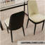 Chaises de salle à manger 4 pièces de style moderne, fabriquées en cuir de polyuréthane de haute qualité, avec coussins épais, chaise de cuisine à pieds en métal, chaise de salle à manger de restaurant-1083042370-1083042375