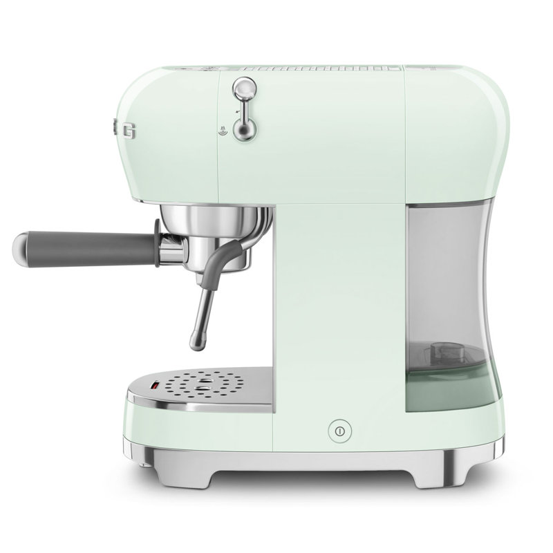 SMEG Manual Espresso Machine, Pastel Green