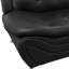 Ensemble de salon 3 pièces en similicuir noir touffeté-65175168